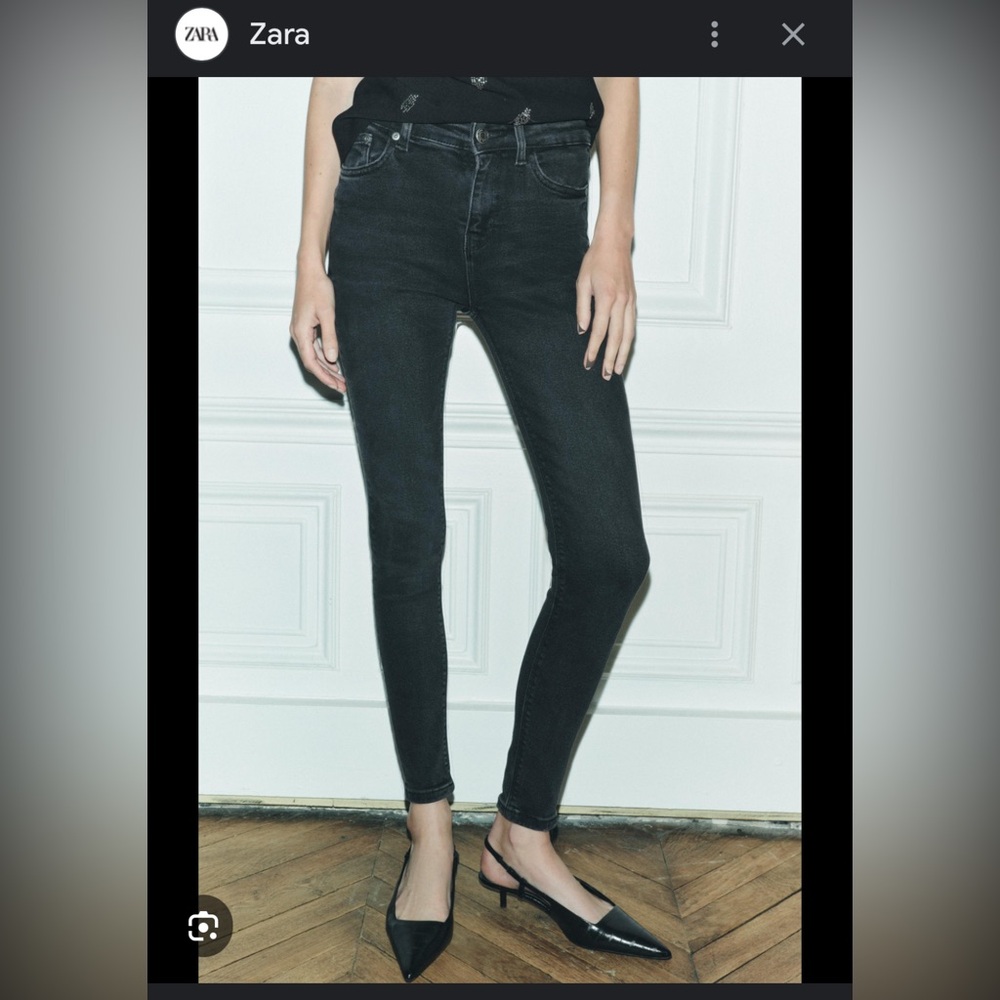 Zara black skinny jeans
